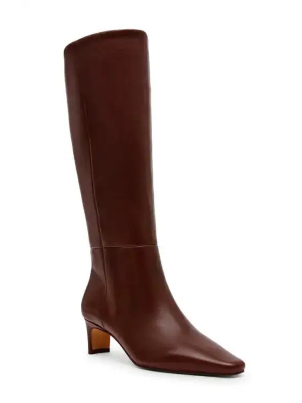Steve Madden Dagne Rich Brown Leather Knee High Boots New!